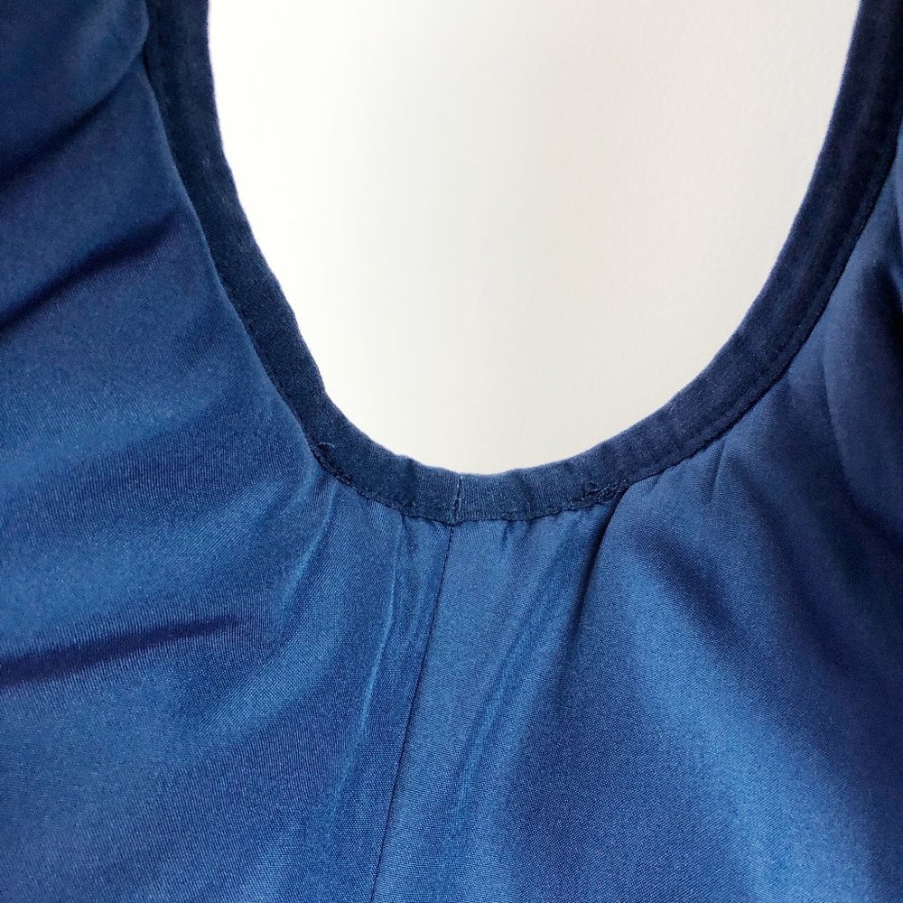 J. CREW Blue Quilted Full-Zip Puffer Vest G7520 Size M - Picture 7 of 12